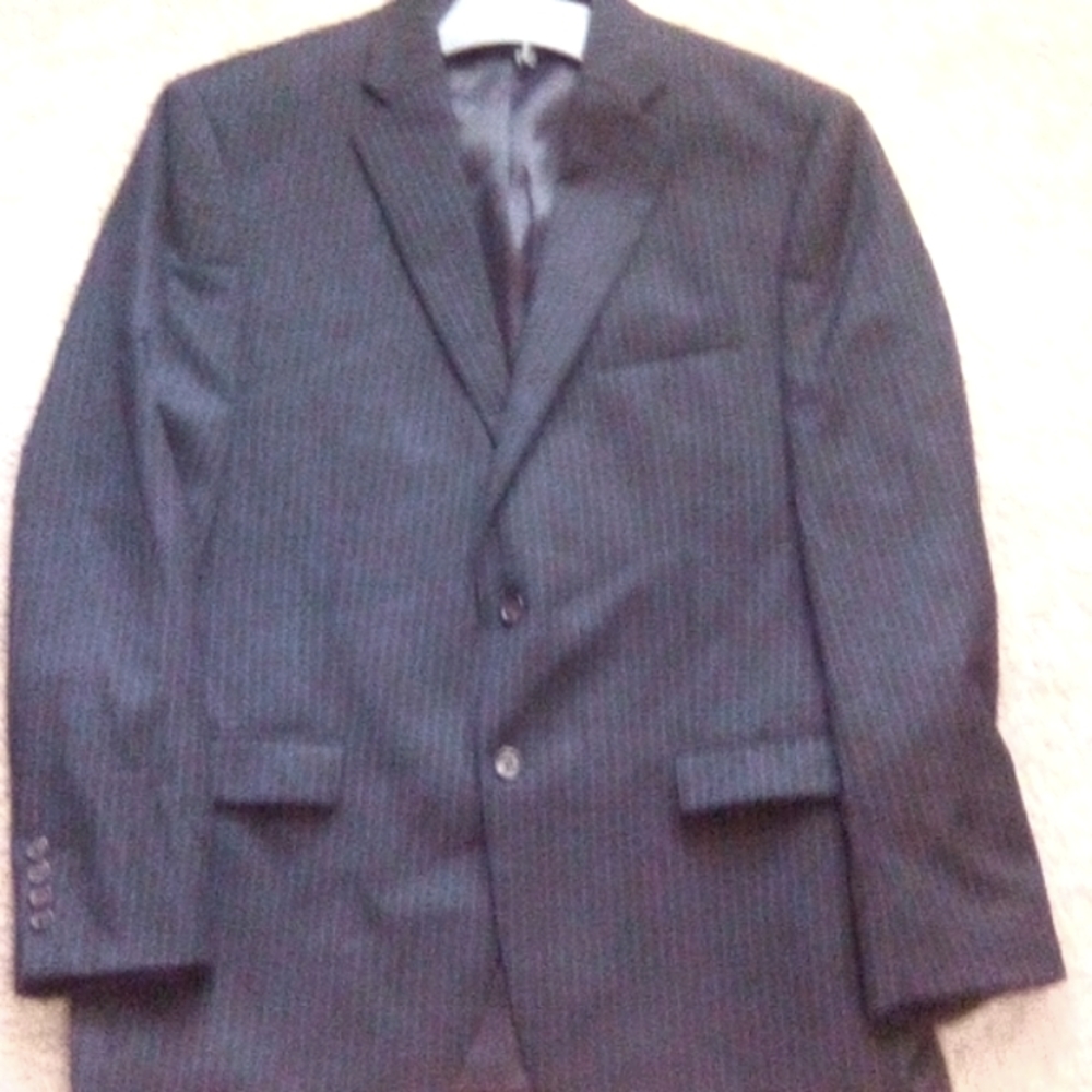 Chaps Ralph Lauren Two peace Pen Stripes Boho Blazer Jacket Men 42R